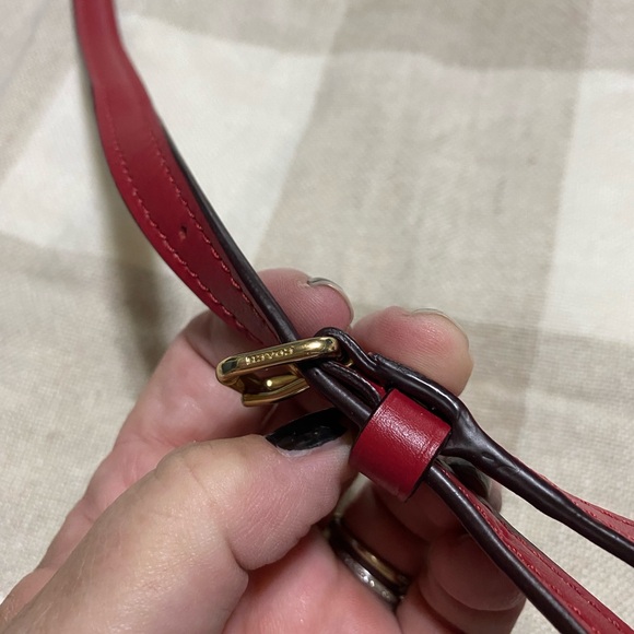 Coach Brown and Red Crossbody Bag - Picture 6 of 8